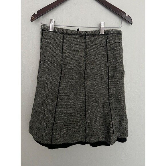 Piazza Sempione Women's Tweed A-Line Skirt Gray IT 38 - Picture 3 of 7
